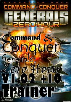 command and conquer generals zero hour cheats trainer